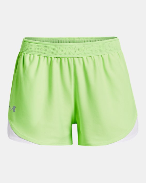 Damen UA Play Up 3.0 Shorts, Green, pdpMainDesktop image number 4